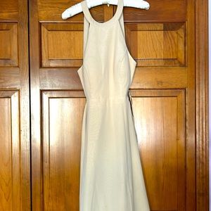 Azazie Clarice champagne size 6 bridesmaids dress